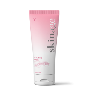Skinage Beauty Orchid Silk Hand Cream for moisturizing and nourishing dry hands, available for purchase in Ireland at Yasenka.ie