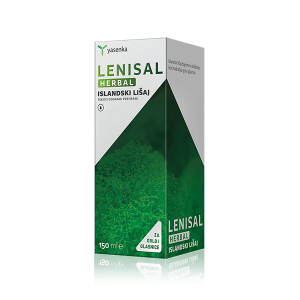 Lenisal Herbal Icelandic Lichen supplement for respiratory health and immune support, made from natural ingredients, available for purchase in Ireland at Yasenka.ie